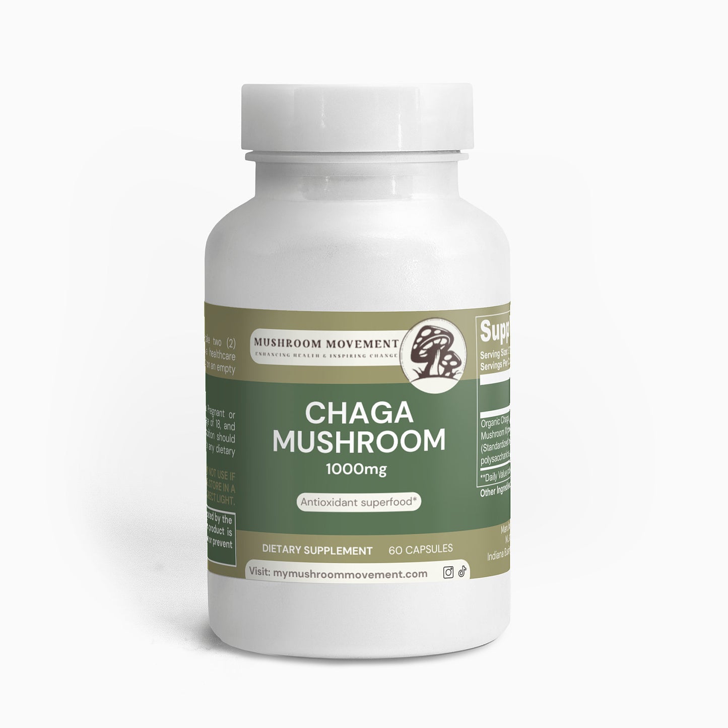 Chaga Mushroom capsules