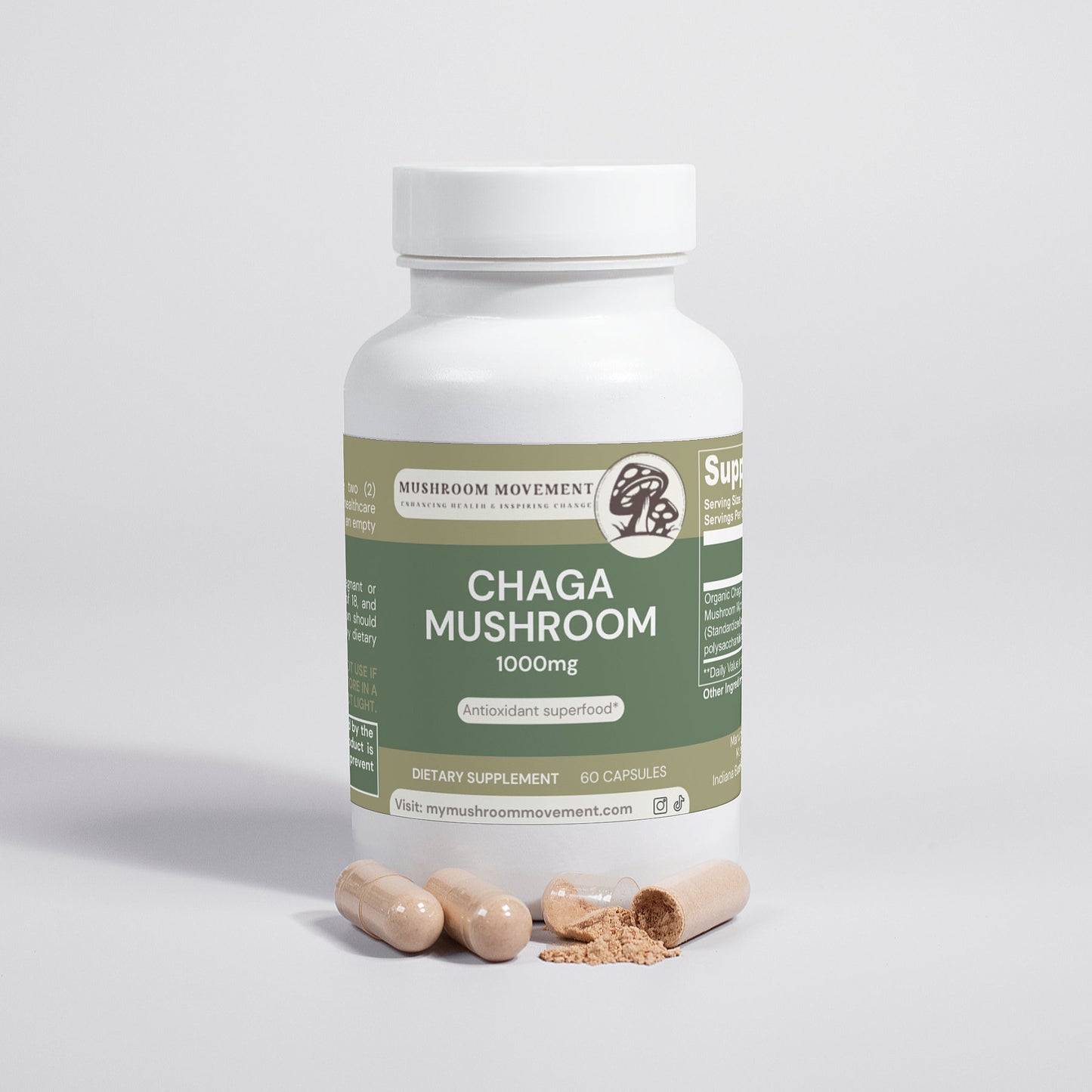 Chaga Mushroom capsules